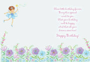 Fairy Flowers Birthday Girl Card