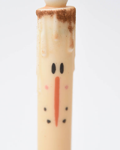 Snowman Taper Candle