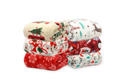 Christmas Flannel Fleece Plush Throw Blanket