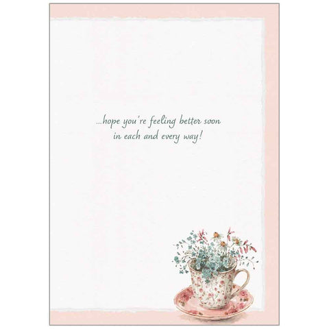 Garden Tea Get Well  Card