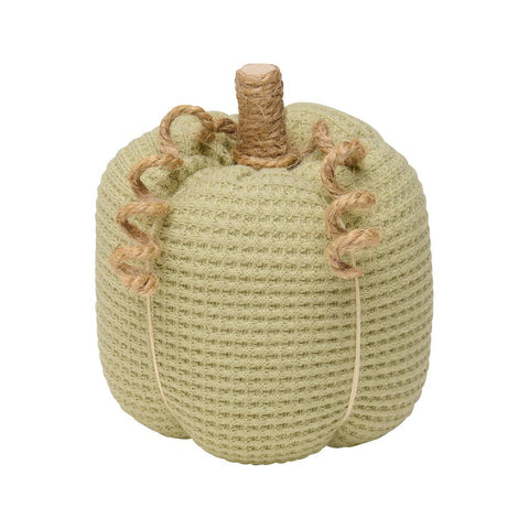 Sm. Light Green Waffle Fall Pumpkin