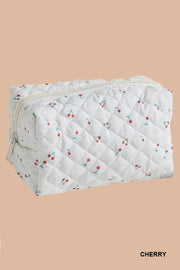 Quilted Cosmetic Pouch