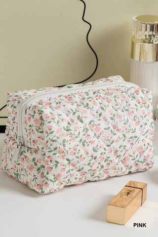 Quilted Cosmetic Pouch