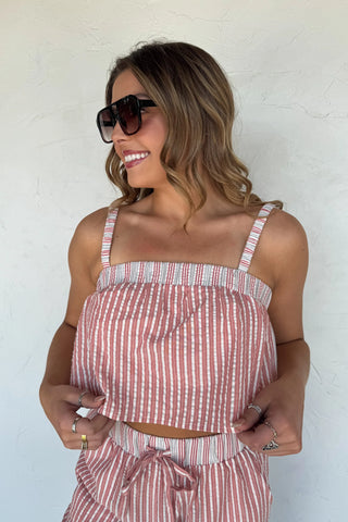 PREORDER: Seersucker Pant Set