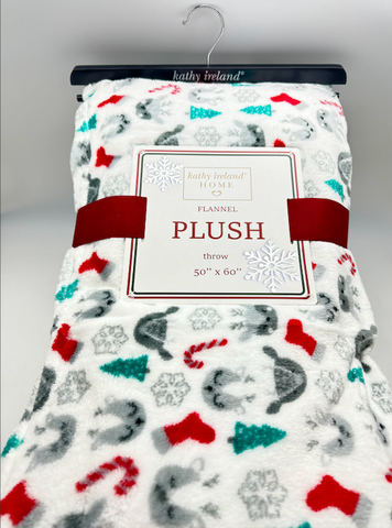 Christmas Flannel Fleece Plush Throw Blanket