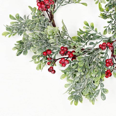 Sparkle Boxwood Candle Ring
