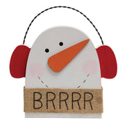 Snowman Earmuffs Sitter