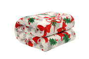 Christmas Flannel Fleece Plush Throw Blanket