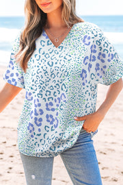 Leopard V-Neck