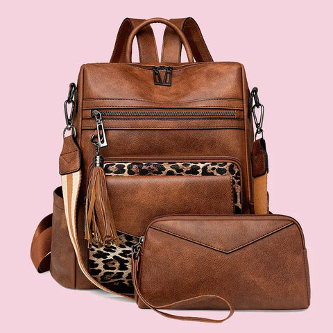 beaded tassel faux leather backpack knotty Two-Tone Carp Fishing Reels | designer backpacks for women Add some chic to Color:Vampire