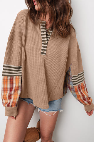 Rustic Patchwork Henley