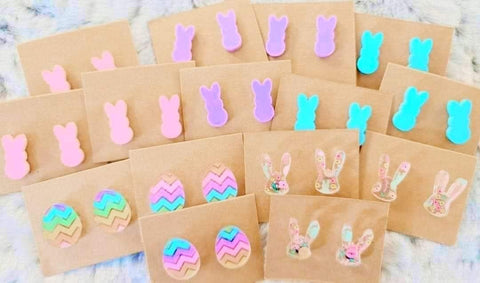 Acrylic Bunny Earrings