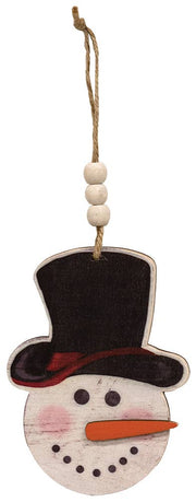 Snowman Beaded Ornament