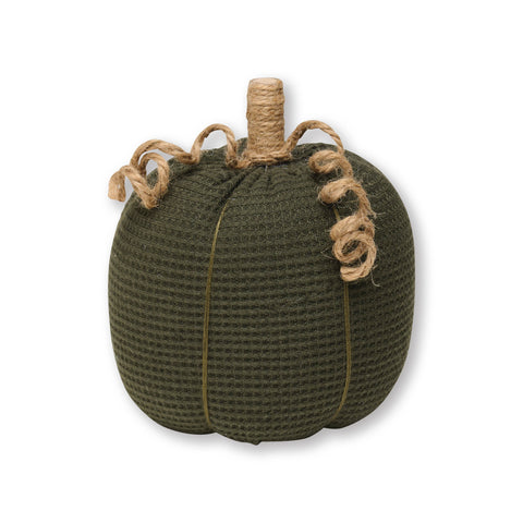 Med. Dark Green Waffle Fall Pumpkin