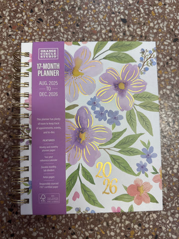 17 Month Planner
