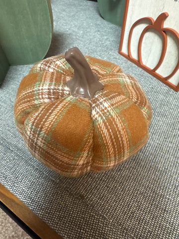 Soft Plaid Pumpkin