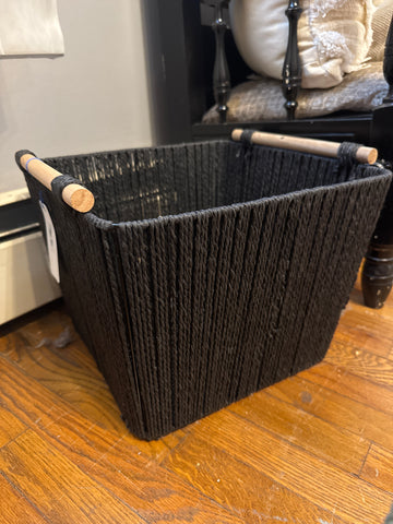 Black Woven Basket