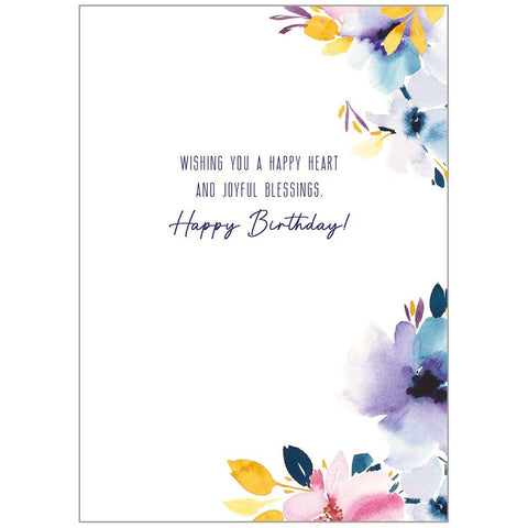 Mercy, Peace and Love - Faith Birthday Card