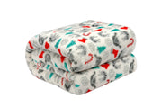 Christmas Flannel Fleece Plush Throw Blanket