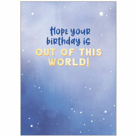 Blast Off - Juvenile Birthday Card