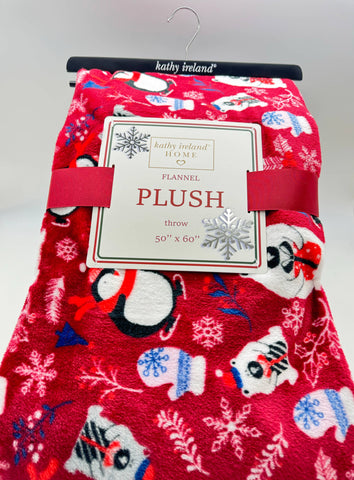 Christmas Flannel Fleece Plush Throw Blanket