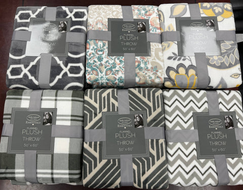 Flannel Fleece Plush Throw Blanket
