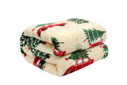 Christmas Flannel Fleece Plush Throw Blanket