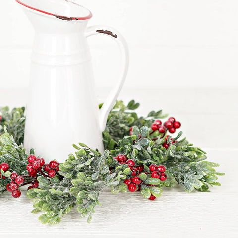 Sparkle Boxwood Candle Ring