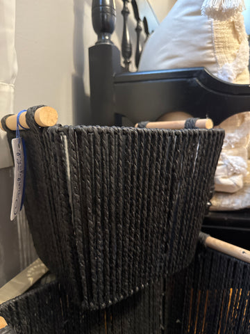 Black Woven Basket