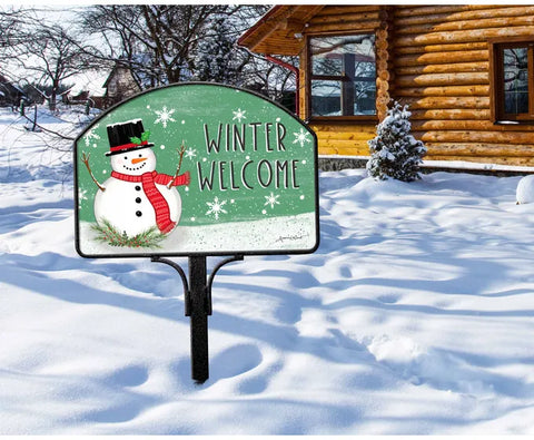Winter Welcome Magnet