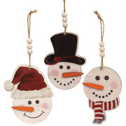 Snowman Beaded Ornament