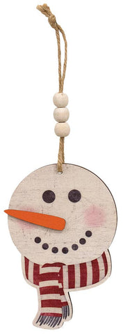 Snowman Beaded Ornament