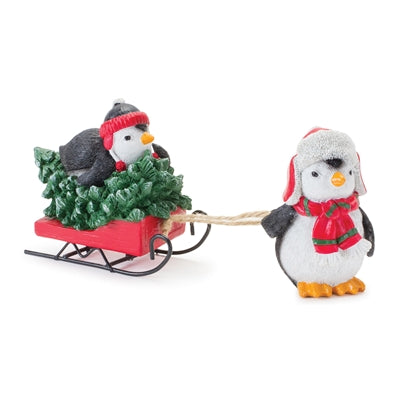 Penguin w/Sled Laying