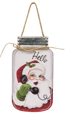Santa Jar Hanger