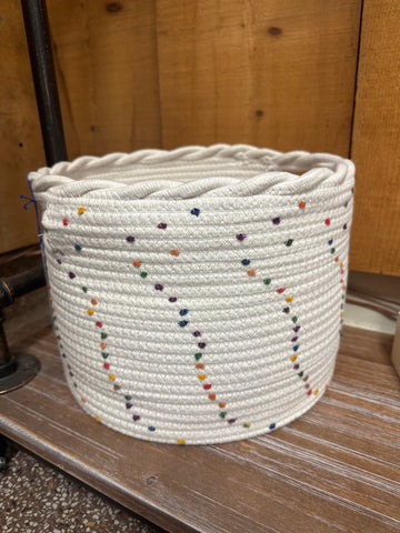 Confetti Woven Basket