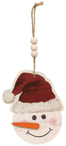 Snowman Beaded Ornament