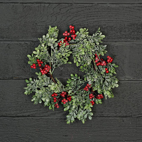 Sparkle Boxwood Candle Ring