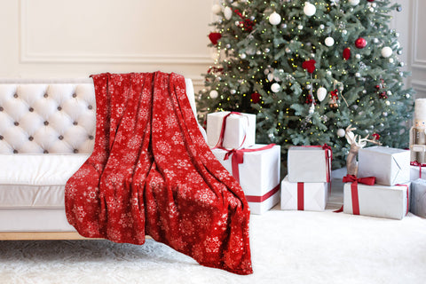 Christmas Flannel Fleece Plush Throw Blanket