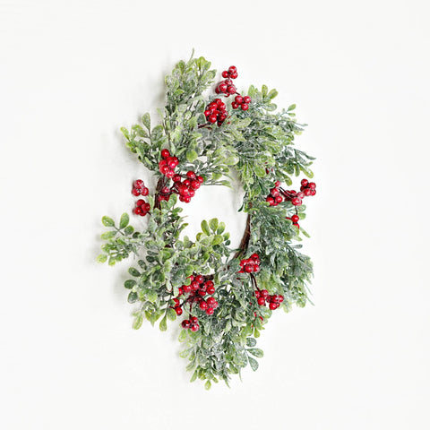 Sparkle Boxwood Candle Ring