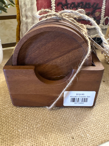 Wooden Coaster Set