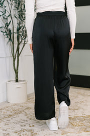 City Ease Wide Leg Bottoms in Black