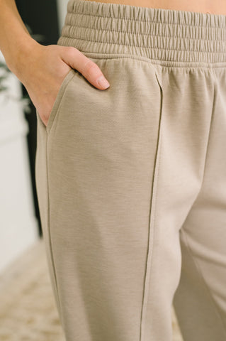 Every Second, Every Hour Jogger Bottoms in Ash Mocha