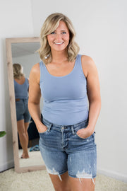 There for You Tank in Light Denim