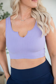 Dream Chaser Crop Top in Lavender