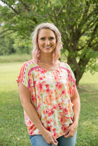 Bright Eyed Floral Top