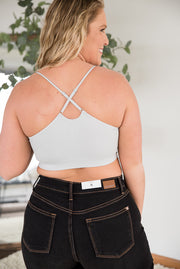 Show Your Support Light Grey Bralette