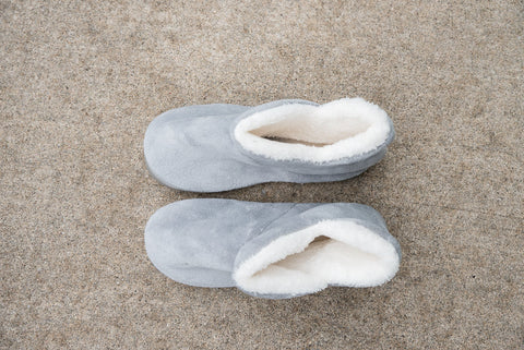Around the House Slipper Boots in Gray