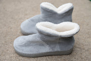 Around the House Slipper Boots in Gray