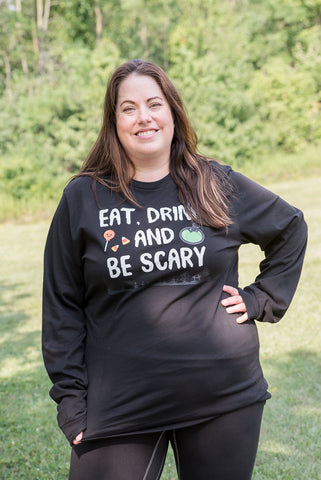 Eat Drink and Be Scary Long Sleeve Graphic Tee