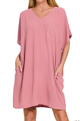 Spring V-Neck Dress